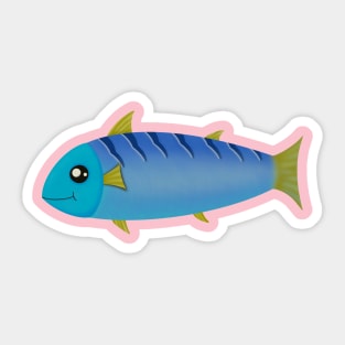 Blue fish Sticker